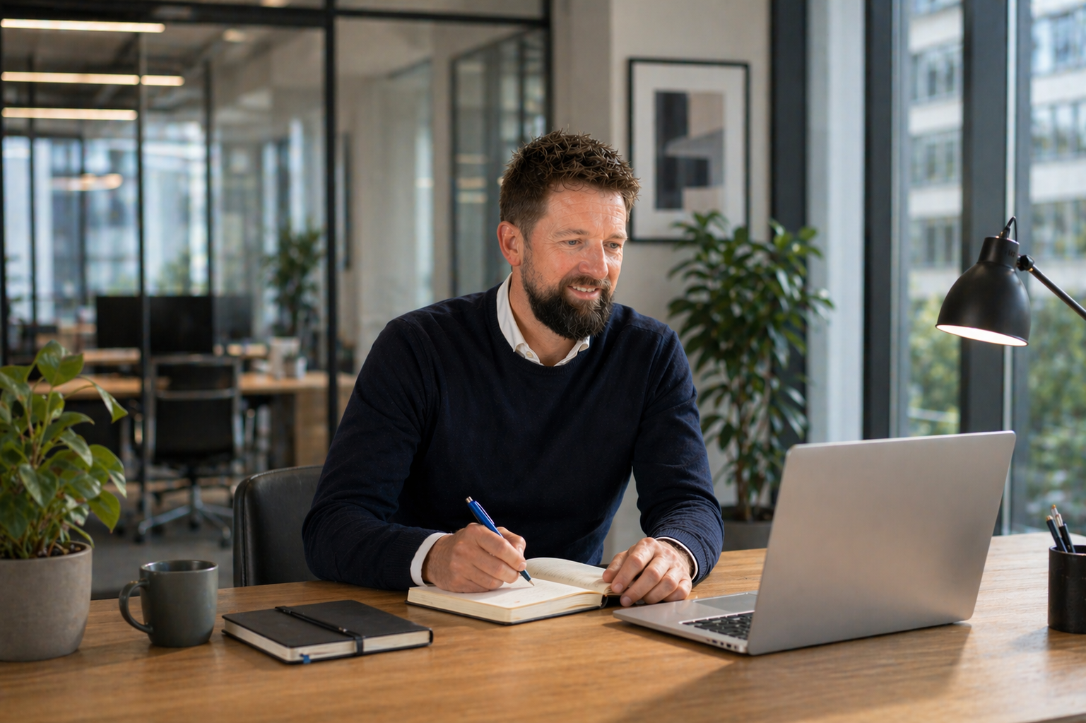 Chris Simmonds aan het werk